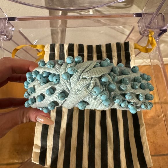 Lele Sadoughi Turquoise Blue Headband